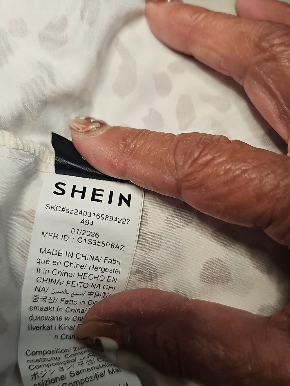 Off-Shoulder Or Strapless Cream Maxi Dress with Brown Spot Print - Picture 8 of 8
